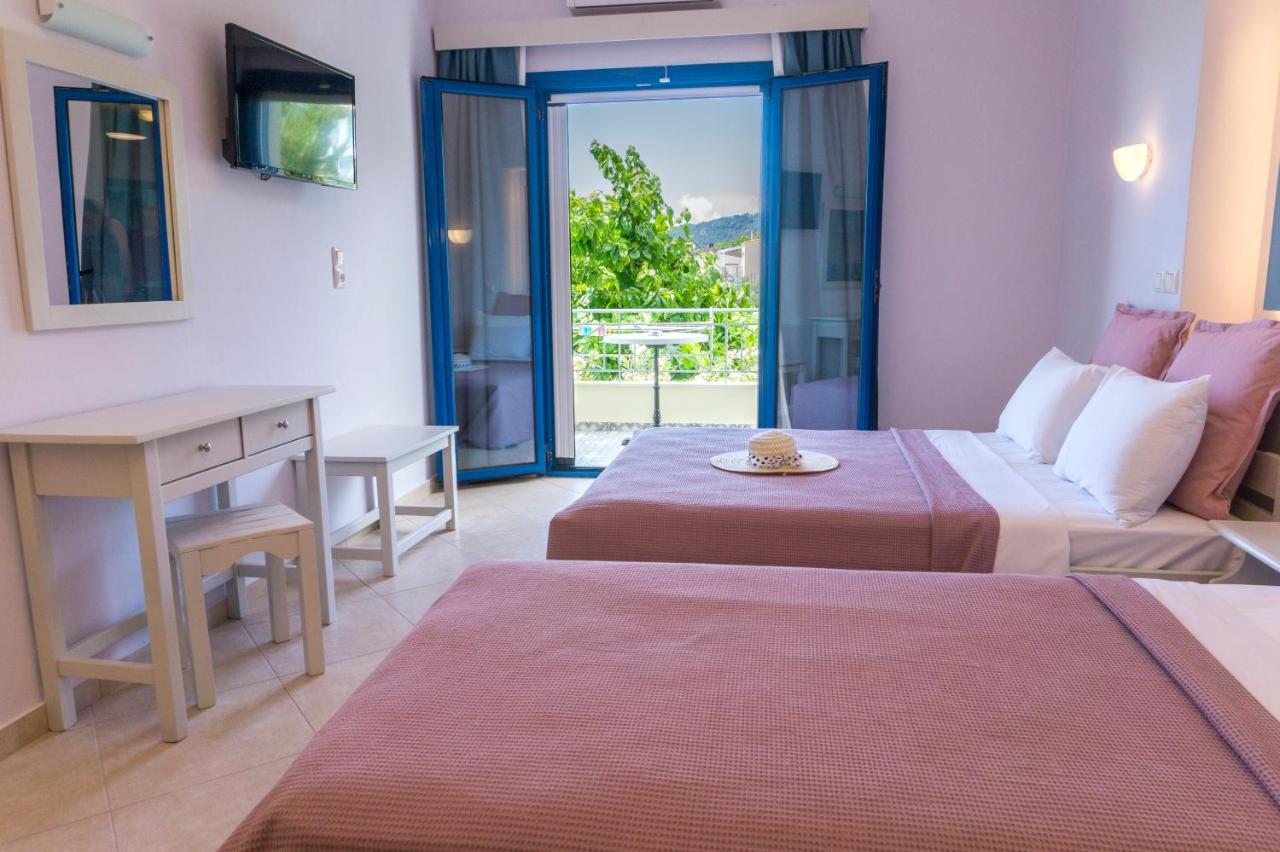 Hotel Loukas Vrachos Paralia Vrachou Bagian luar foto
