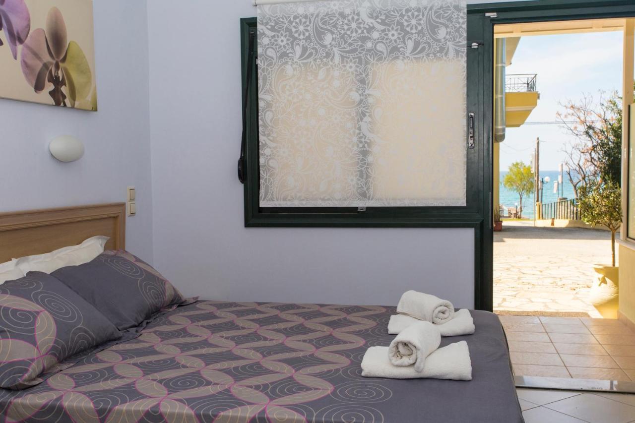 Hotel Loukas Vrachos Paralia Vrachou Bagian luar foto