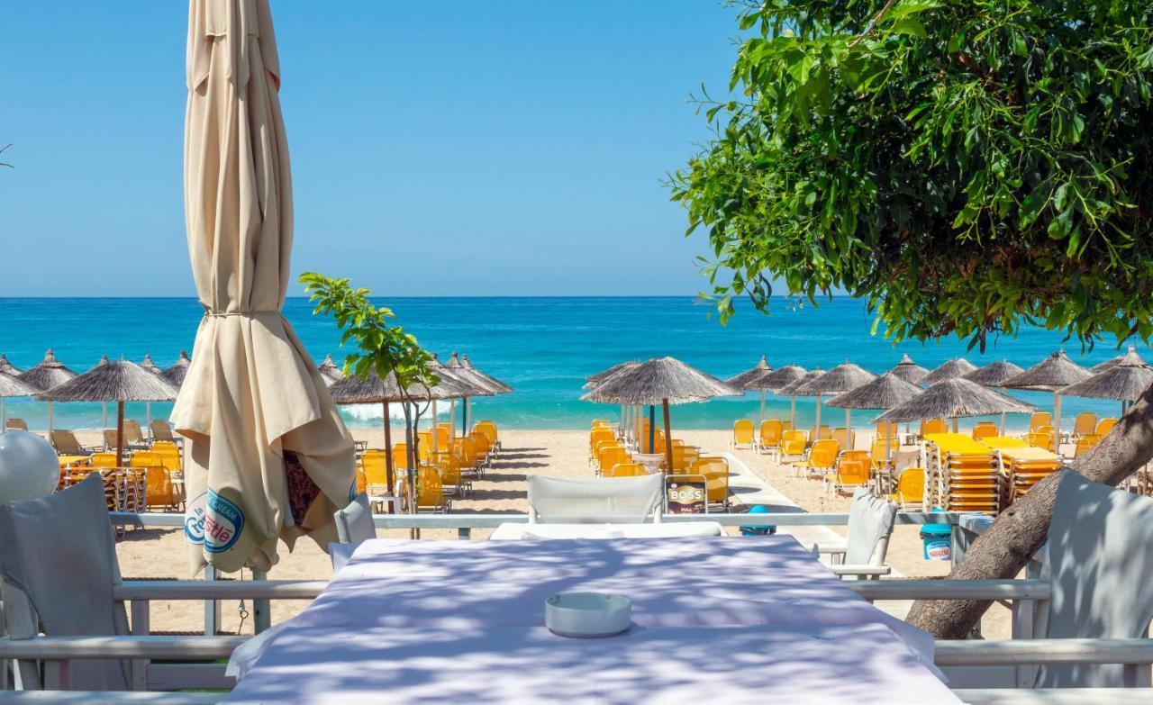 Hotel Loukas Vrachos Paralia Vrachou Bagian luar foto